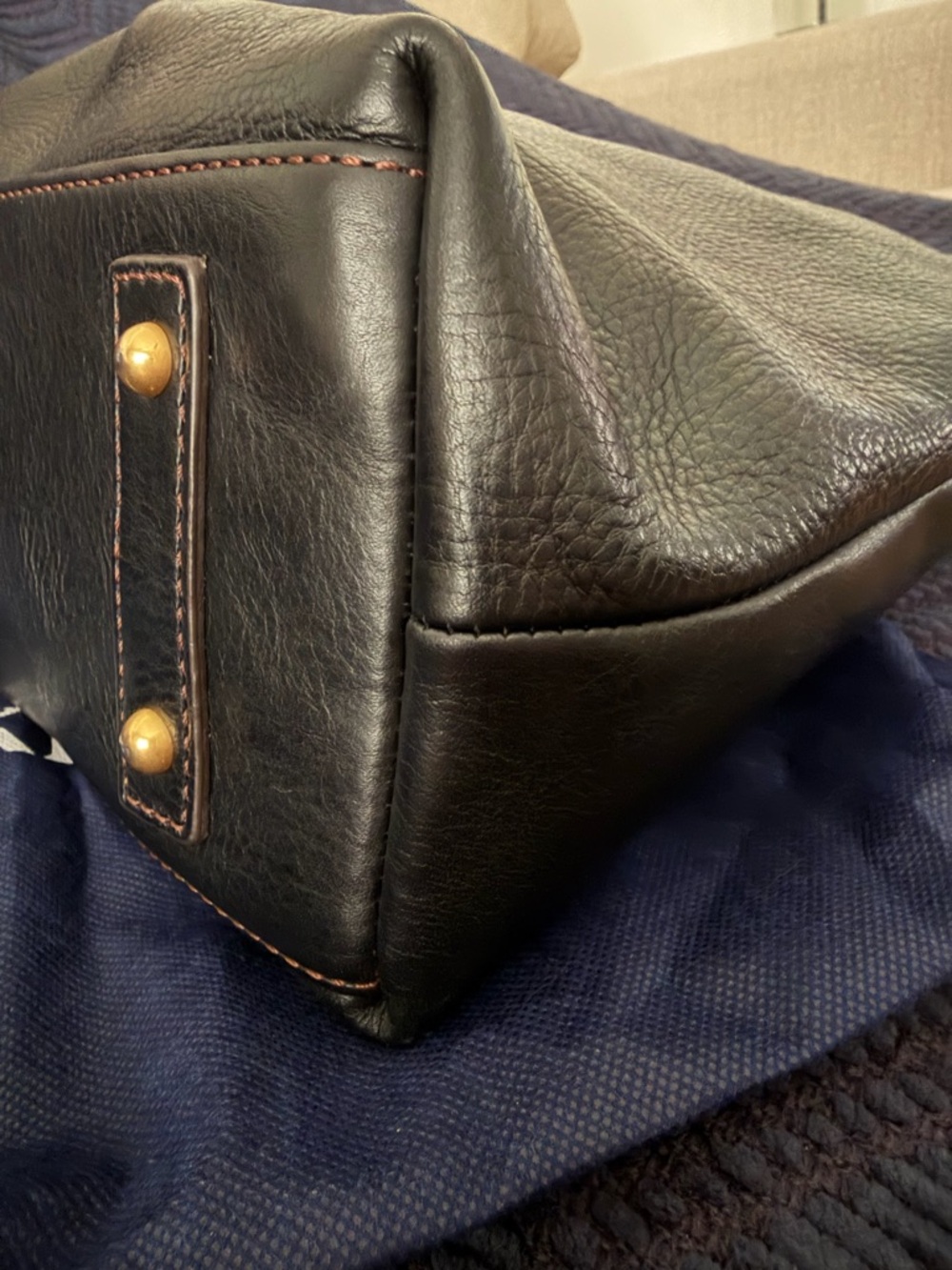 Dooney Bourke Bag Florentine XL Black Courtney Sac Hobo Shoulder Handbag - Picture 8 of 14